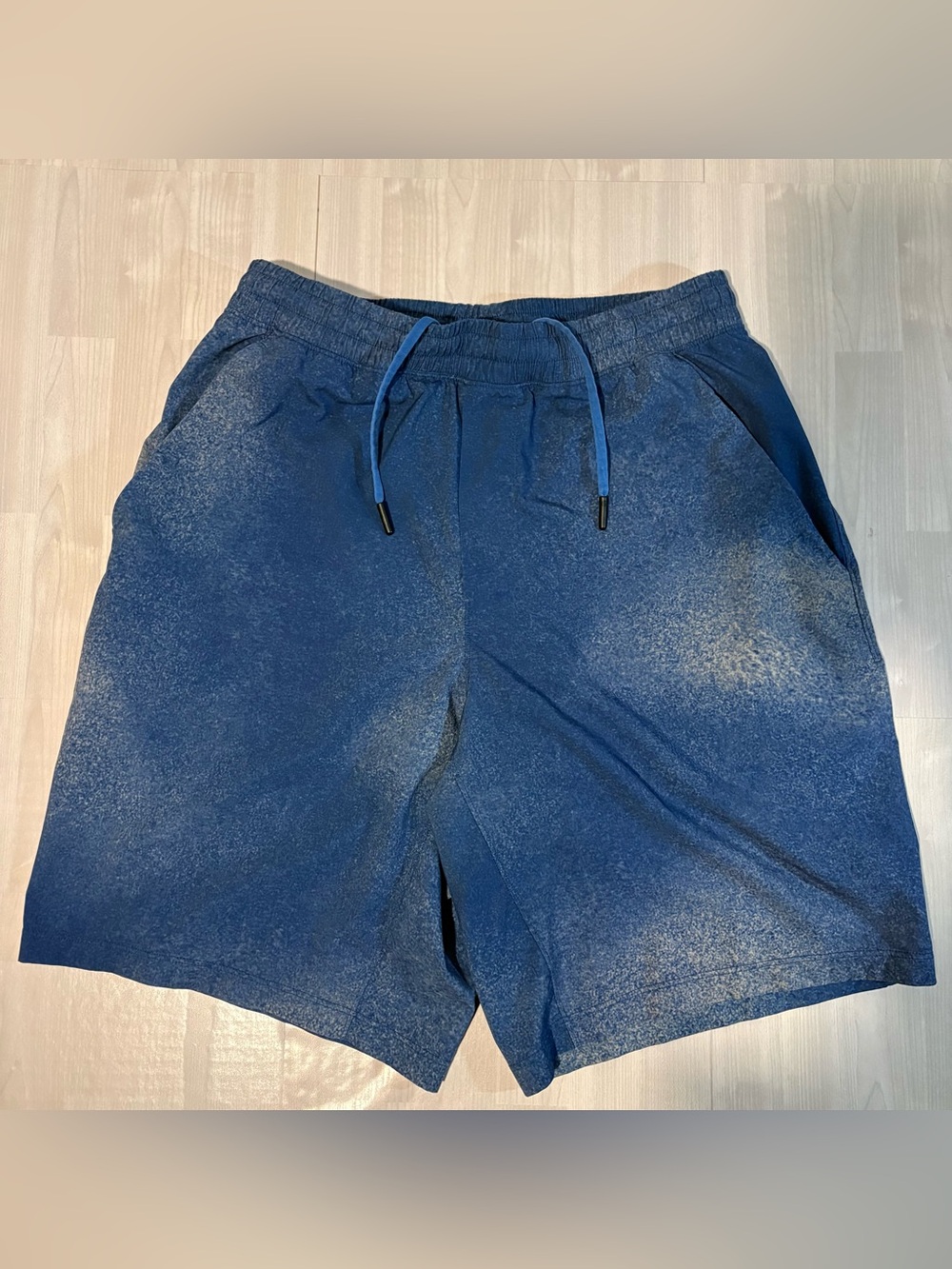 Lululemon Pace Breaker Shorts Men's Medium Blue Ocean Spray Stretch Lined